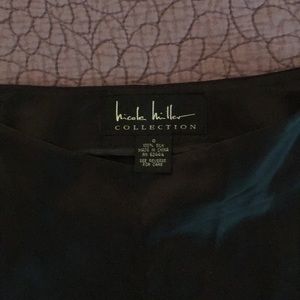 Nicole Miller Silk Black Pants